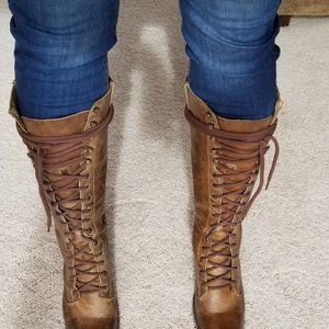Freebird Granny Boots Size 8 Brown